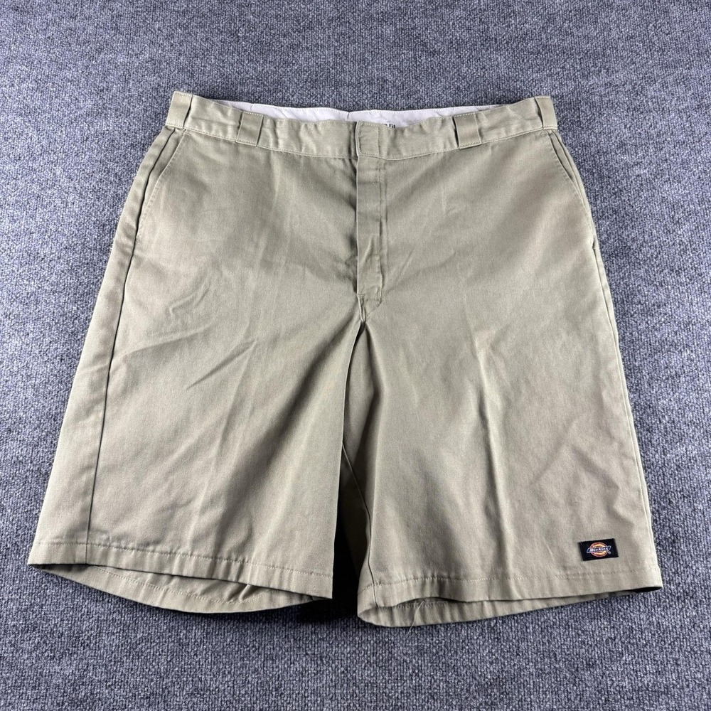 Dickies Chino Shorts Mens 44 Beige Loose Fit Workwear Skater Y2K 42274KH